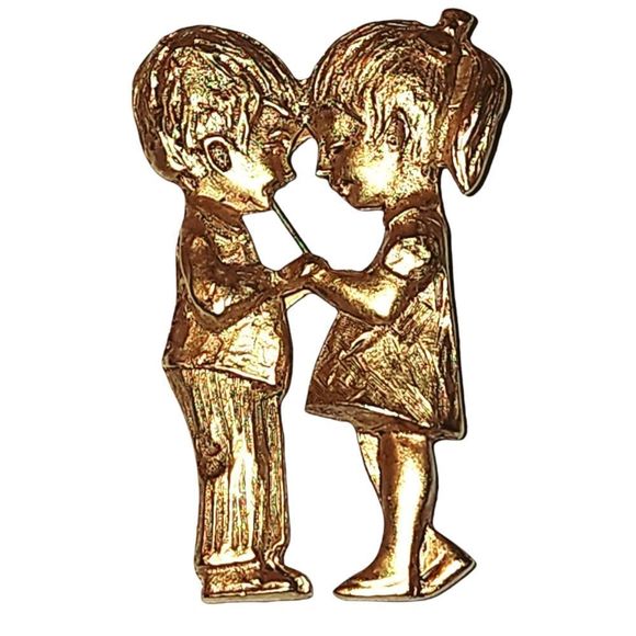Luca Razza Jewelry - Luca Razza Vintage Brooch "Young Love"